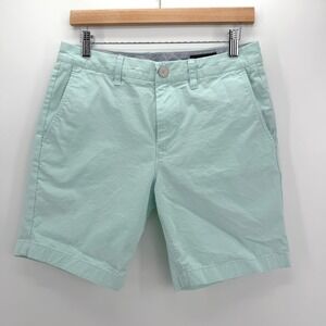 Bonobos Chino Golf Shorts Mens 30 Mint Green Slim 7 Inch Cotton Stretch Casual